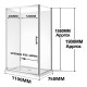 1100*750mm*1850mm Sliding Door Rectangle Shower Box 1100*750mm*1850mm Sliding Door Rectangle Shower Box